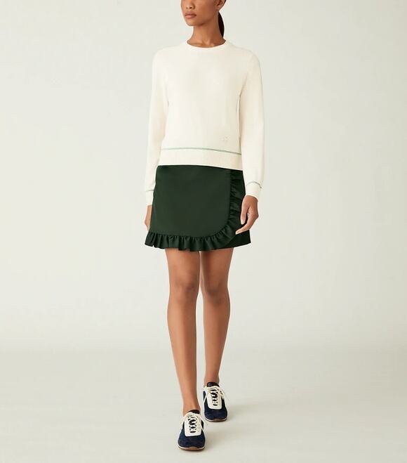Tory Burch Dresses & Skirts - Tory Sport Tech Twill Ruffle Skort Green Preppy Medium